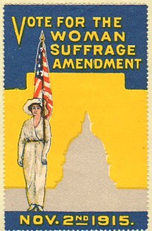 "Vote for the Woman Suffrage Amendment" stamp 1915 "Vote for the Woman Suffrage Amendment" stamp 1915.jpg