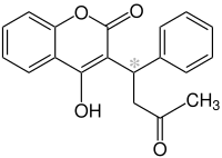 Structuurformule van warfarine