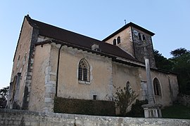 The church in Jasseron