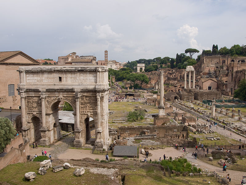 File:Řím, Forum Romanum, pohled z kapitolských muzeí.jpg