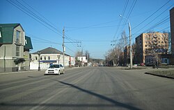 Улица Орджоникидзе между Промышленной и Мельничной улицами