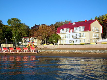 A sanatorium on the shores of the Ussuri Bay
