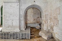 English: South wall, the memorial stones