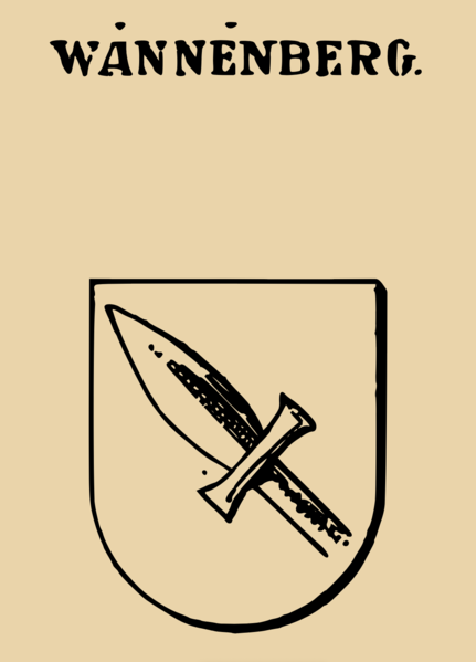 File:‘Wannenberg’ Wappen in Johann Siebmacher's 1978 “Die Wappen des Adels in Pommern und Mecklenburg. Volume 18 of Grosses Wappenbuch".png