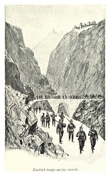 القوات العثمانية في مسيرة في اليمن، والتر بيرتون هاريس 1893.