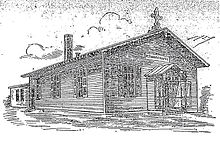An illustration of Bethany Chapel, a mission of New York Avenue Presbyterian Church, that was built in 1874 and later razed as part Federal Triangle's construction 13th & C Sts., NW (demolished) (4476082113) (3).jpg