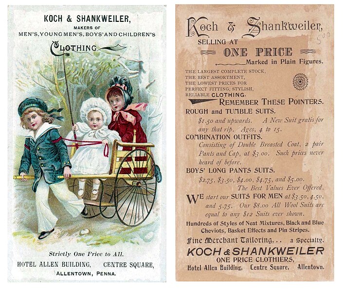 File:1880 - Koch & Shankweiler - Trade Card 4 - Allentown PA.jpg