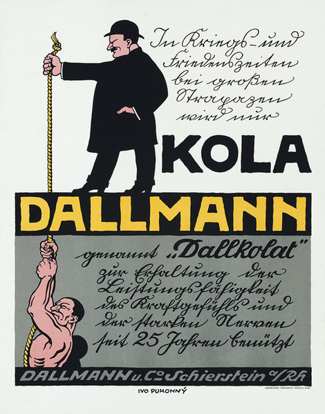 File:1914 Ivo Puhonny Plakat Dallmann & Co., Schierstein a. Rhein (Wiesbaden), Kola Dallkolat, Kunstdruckerei Künstlerbund Karlsruhe.jpg