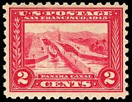 Pedro Miguel Locks, Panama Canal
1913 issue 2-cent Pana-Paci Expo 1913 U.S. stamp.1.jpg