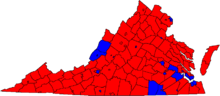 2009 Virginia gubernatorial election map 2009 virginia gubernatorial election map.png