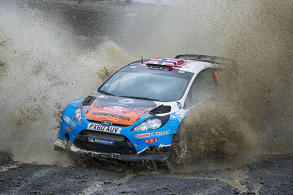 Østberg at the 2012 Wales Rally GB.