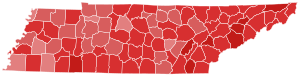 2014 Tennessee gubernatorial election results map by county.svg