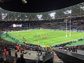 France playing Romania at the Olympic Stadium during the 2015 Rugby World Cup