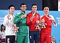 * Nomination: Karate at the 2018 Summer Youth Olympics – Boys' –61 kg Victory ceremony. By User:DerHexer --Andrew J.Kurbiko 07:33, 14 August 2020 (UTC) * * Review needed