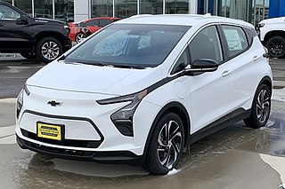 <span class="mw-page-title-main">Chevrolet Bolt</span> Electric hatchback marketed by Chevrolet