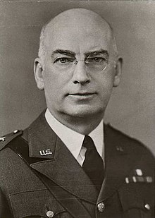 Black and white head and shoulders photo of Major General Andrew Moses in 1938