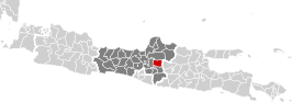 Sragen in de provincie Midden-Java