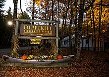 The entrance to the Dippikill Wilderness Retreat in Thurman, NY. 635822c0f78a1db4b1a48c40 20221017 Dippikill 4T9A0673.jpg