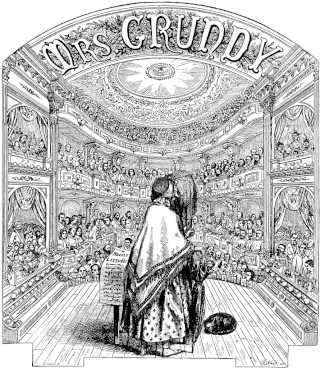 <span class="mw-page-title-main">Mrs Grundy</span> Term for an extremely prudish person