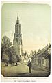 Amersfoort 1855, avec le clocher de l'église Notre-Dame.