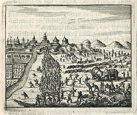 Siege of Batavia by Sultan Agung in 1628
