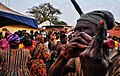 A Traditional Flute Piper In Northern Ghana