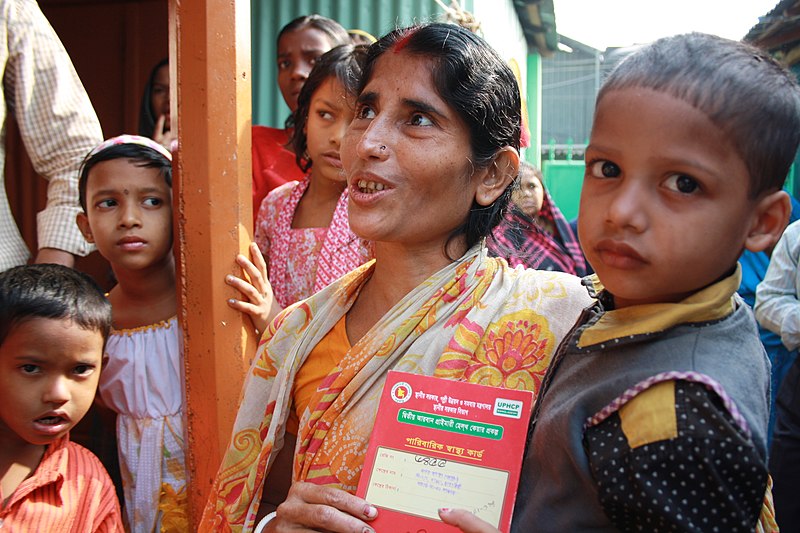 File:A woman with her health card in Dhaka, Bangladesh (8405319165).jpg