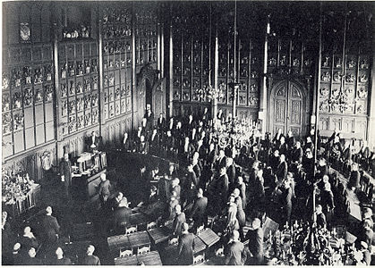 Speaking at the last meeting of Finnish noble estate at Ritarihuone in 1906