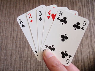 <span class="mw-page-title-main">Run (cards)</span> Combination of playing cards where cards have consecutive rank values