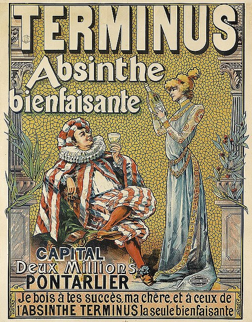 Advertising poster for Absinthe Terminus, Tamagno