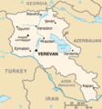 Map of Armenia (in English)