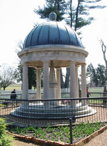 The tomb of Andrew and Rachel Jackson at the Hermitage