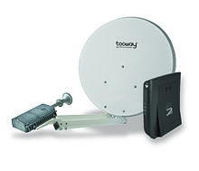 Antenne et modem pour la réception satellite du service tooway via KA-SAT