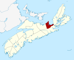 Comté d'Antigonish - Carte