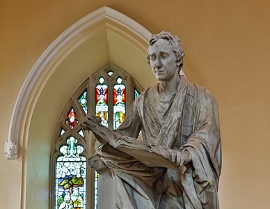 Statue of Sir Thomas Molynex by Louis François Roubiliac in St. Patrick's Cathedral of the Church of Ireland in Armagh, Northern Ireland