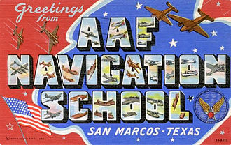 World War II Postcard Army Air Forces - Postcard - San Marcos Texas.jpg