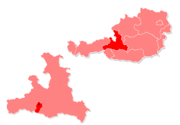 Location within Zell am See district