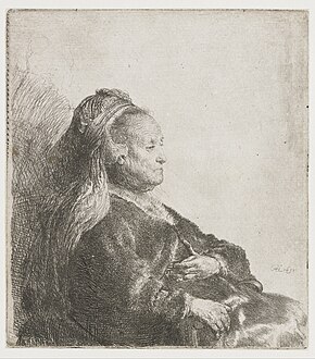 Old Woman with Oriental Hairdress (Rembrandt's mother?) (1631, Rijksmuseum Amsterdam)