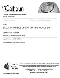 BALLISTIC MISSILE DEFENSE IN THE MIDDLE EAST