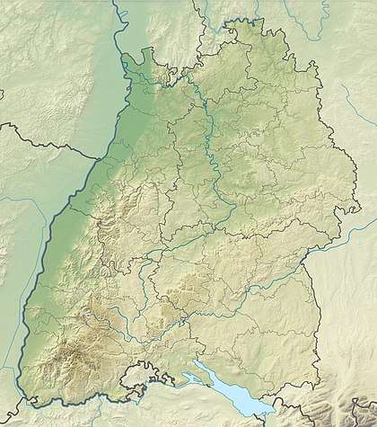 Посмотреть на топографической карте Баден-Вюртемберга