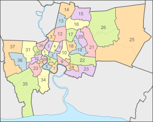 Bangkok Constituencies for the 2005 General Election.svg