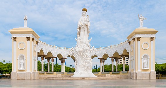 Statue of Nuestra Señora del Rosario de Chiquinquirá in Maracaibo, Venezuela.