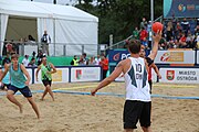 Deutsch: Beachhandball Europameisterschaften 2019 (Beach handball Euro); Tag 6: 7. Juli 2019 – Männerfinale, Dänemark-Norwegen 2:0 (25:18, 19:16) English: Beach handball Euro; Day 6: 7 July 2019 – Men's Final – Denmark-Norway 2:0 (25:18, 19:16)