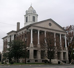 The Bedford County Courthouse in Shelbyville, listed on the NRHP since 1982 [1]