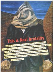 Tämä on natsibrutaalisuutta, 1943, juliste.