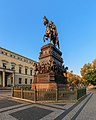 Rytterstatuen av Fredrik den store på Unter den Linden i Berlin.