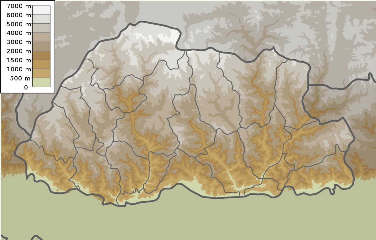 Цар бутан прогноз. Физическая карта бутана. Бутан на карте. Бутан карта географическая. Бутан географическое положение.