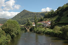 Bidarray, the bridge Noblia over the Nive