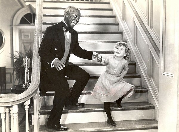 Temple and Robinson in the staircase tap dance from The Little Colonel (1935)