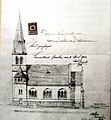 Plán kostela z roku 1903 od stavitele Gustava Jirsche